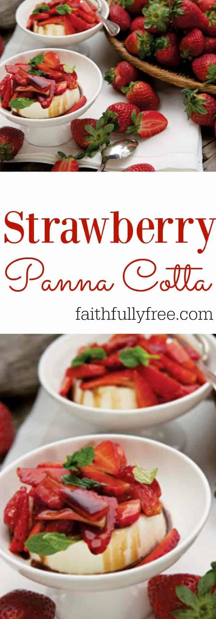 Delectable Strawberry Panna Cotta