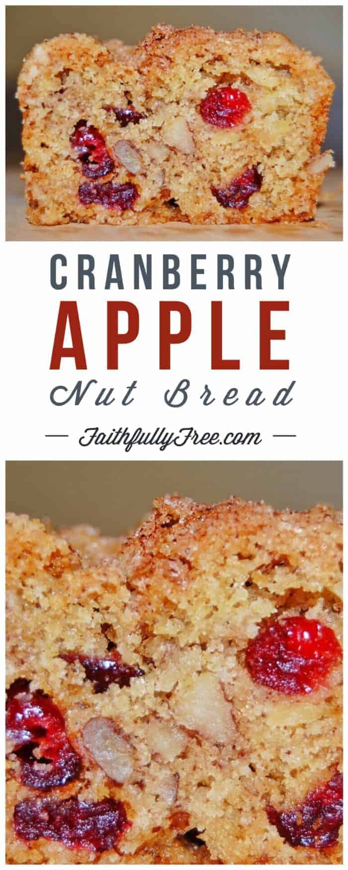Cranberry-Apple-Nut Bread Recipe
