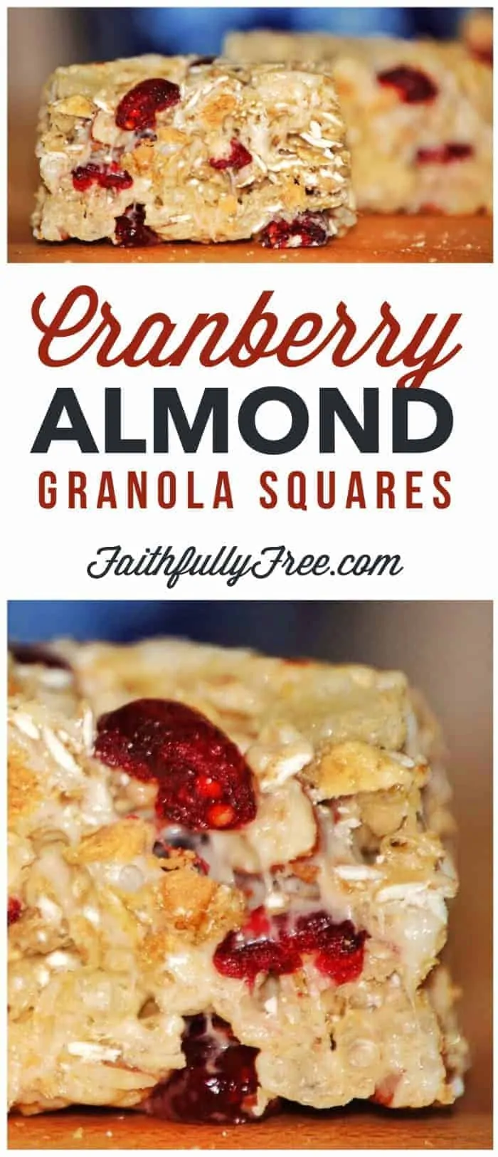 Cranberry Almond Granola Squares Recipe