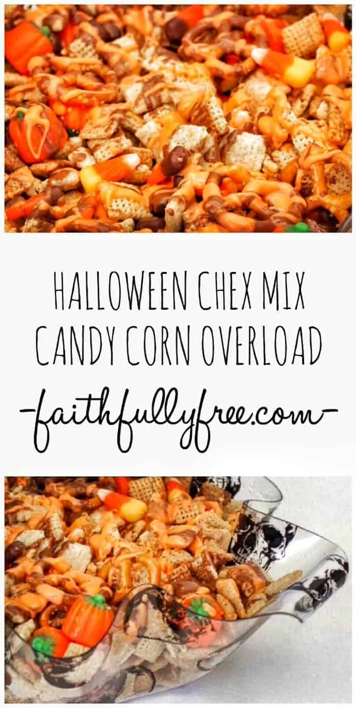 Easy Halloween Chex Mix Recipe Candy Corn - This recipe is so easy to make and everyone at your child's Halloween party will love the way it tastes! Sweet Halloween Chex Party Mix. 