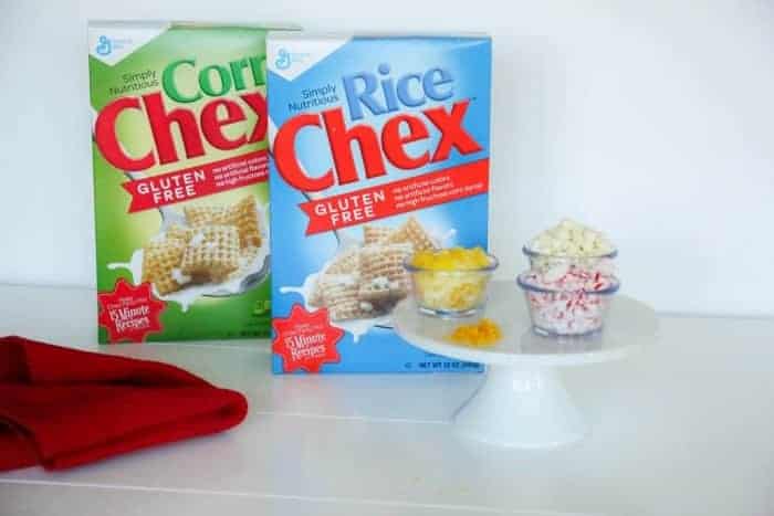White Chocolate Lemon Peppermint Chex Party Mix