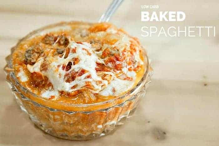 Low Carb Baked Spaghetti