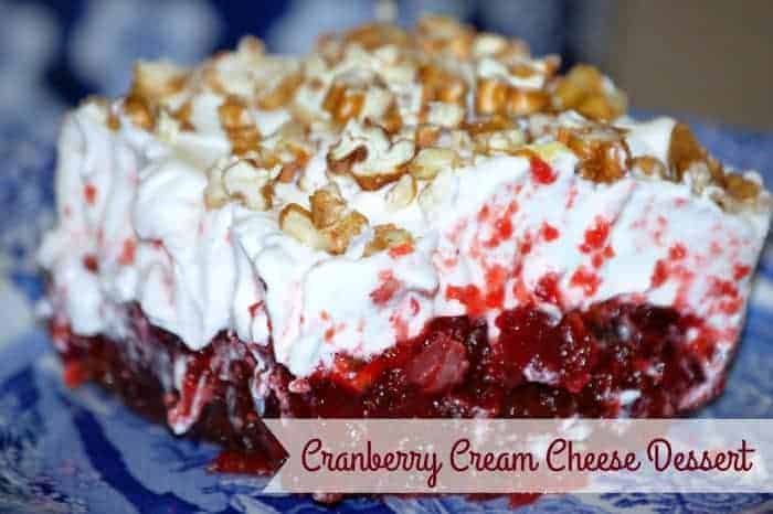 Cranberry Cream Cheese Dessert
