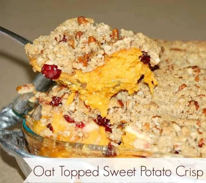 Oat-Topped Sweet Potato Crisp | Faithfully Free