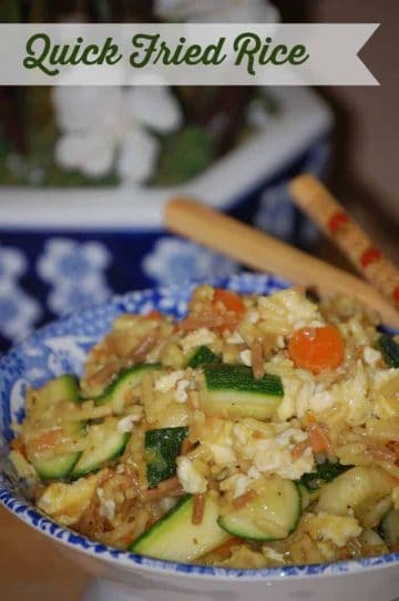 Quick Fried Rice Recipe | Faithfully Free
