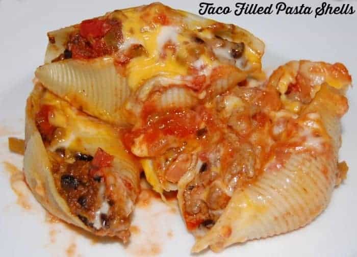 Taco Filled Pasta Shells