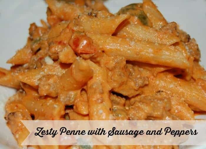 Zesty Penne with Sausage and Peppers