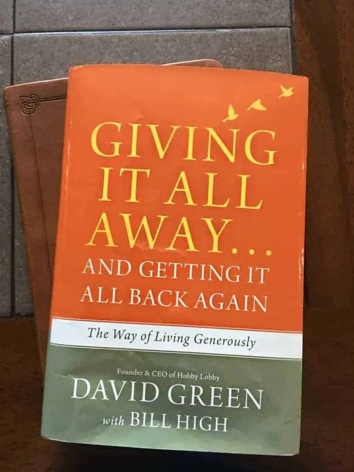 Giving It All Away Book - Hobby Lobby - AD