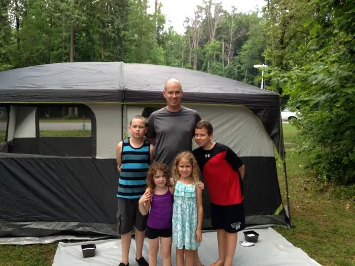family camping trip