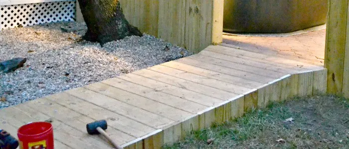 How To Build A Wooden Walkway