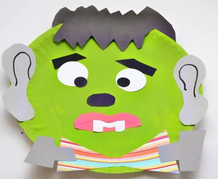 Frankenstein Paper Plate Craft