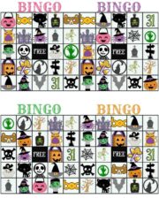 Printable Halloween Bingo Cards | Faithfully Free