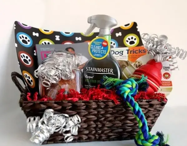 DIY Dog Adoption Gift Basket