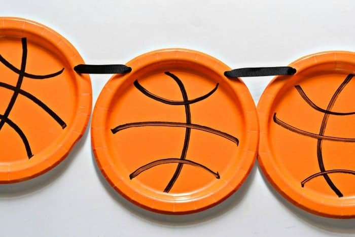 Easy Basketball Plate Party Banner