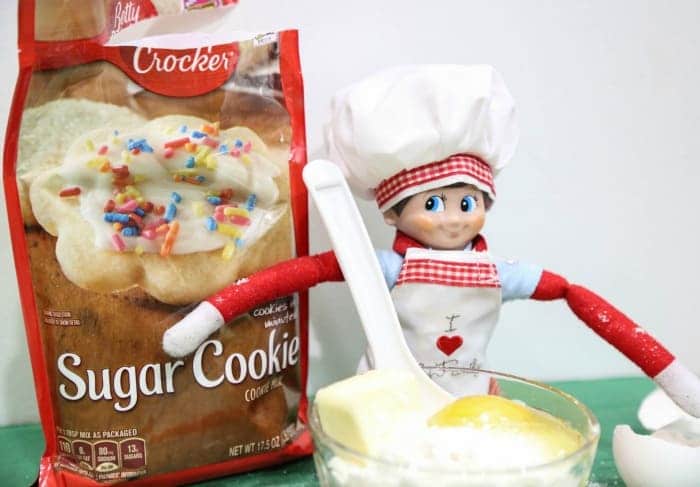 Elf On The Shelf Baking Cookies