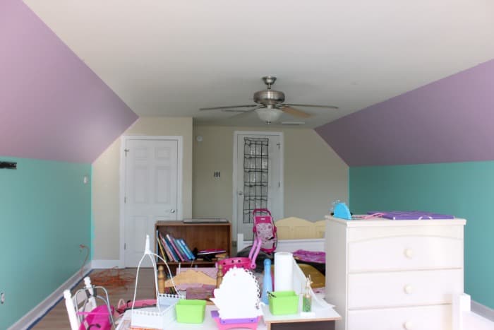 Purple-And-Teal-Paint-Disney-Girls-Room