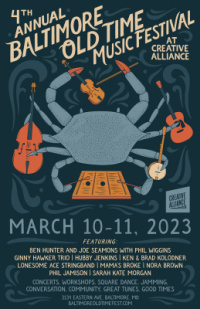 Annual Baltimore Old Time Music Festival Poster 